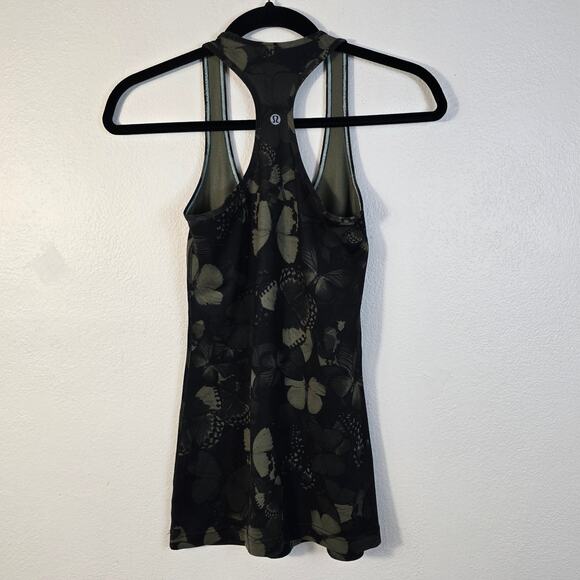 Lululemon Biggie So Fly Racerback Tank Women's XS/S Green Butterfly Athletic - Picture 2 of 6